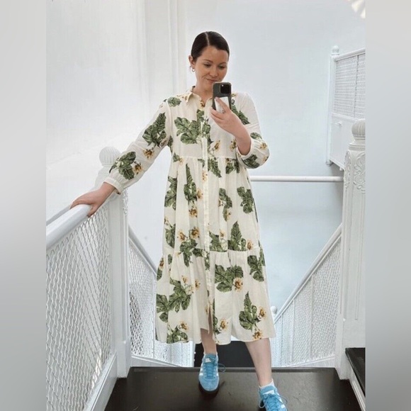 ZARA BLOGGERS’ FAVORITE FLORAL PRINT DRESS ZW COLLECTION - Picture 9 of 16
